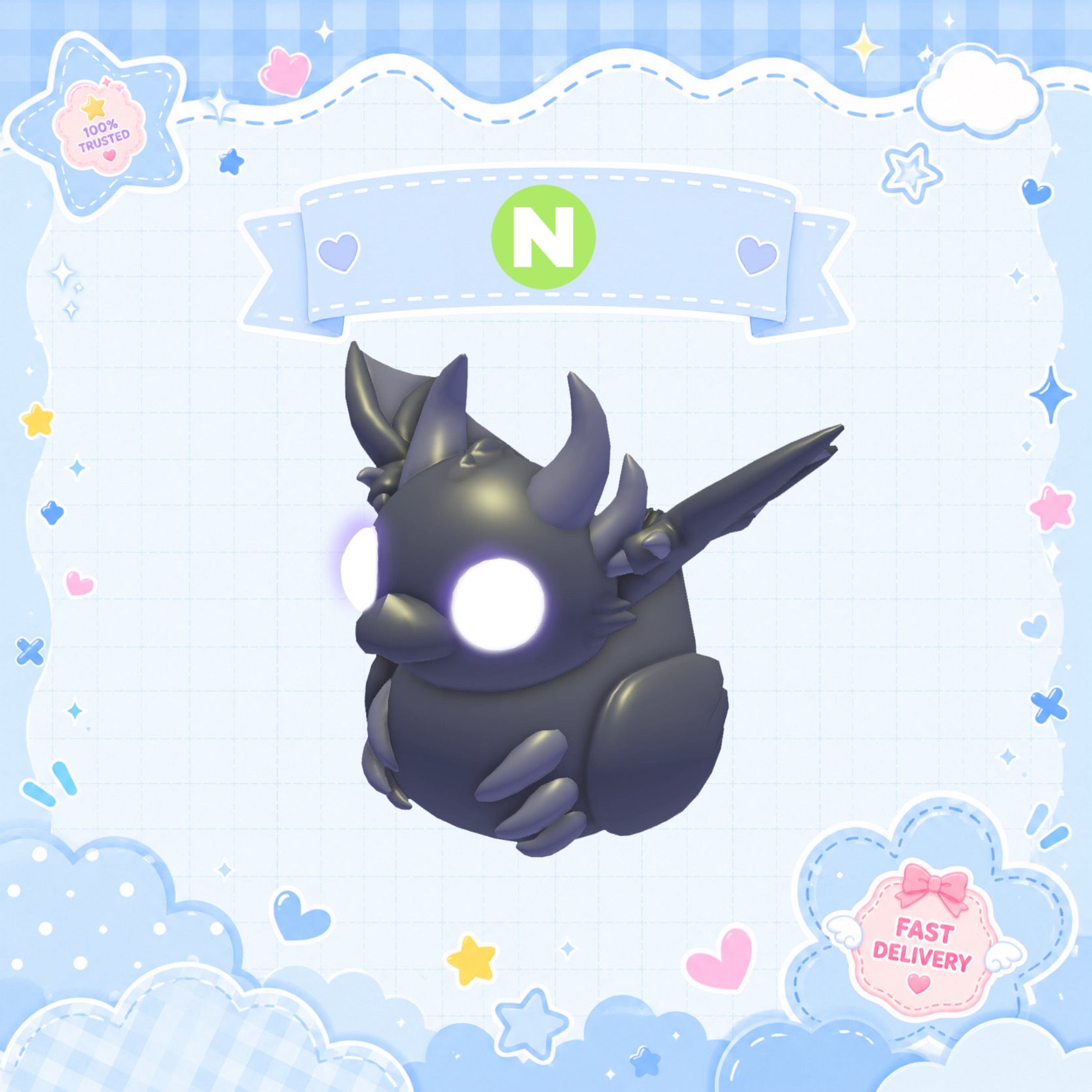 Neon Shadow Dragon Ducky