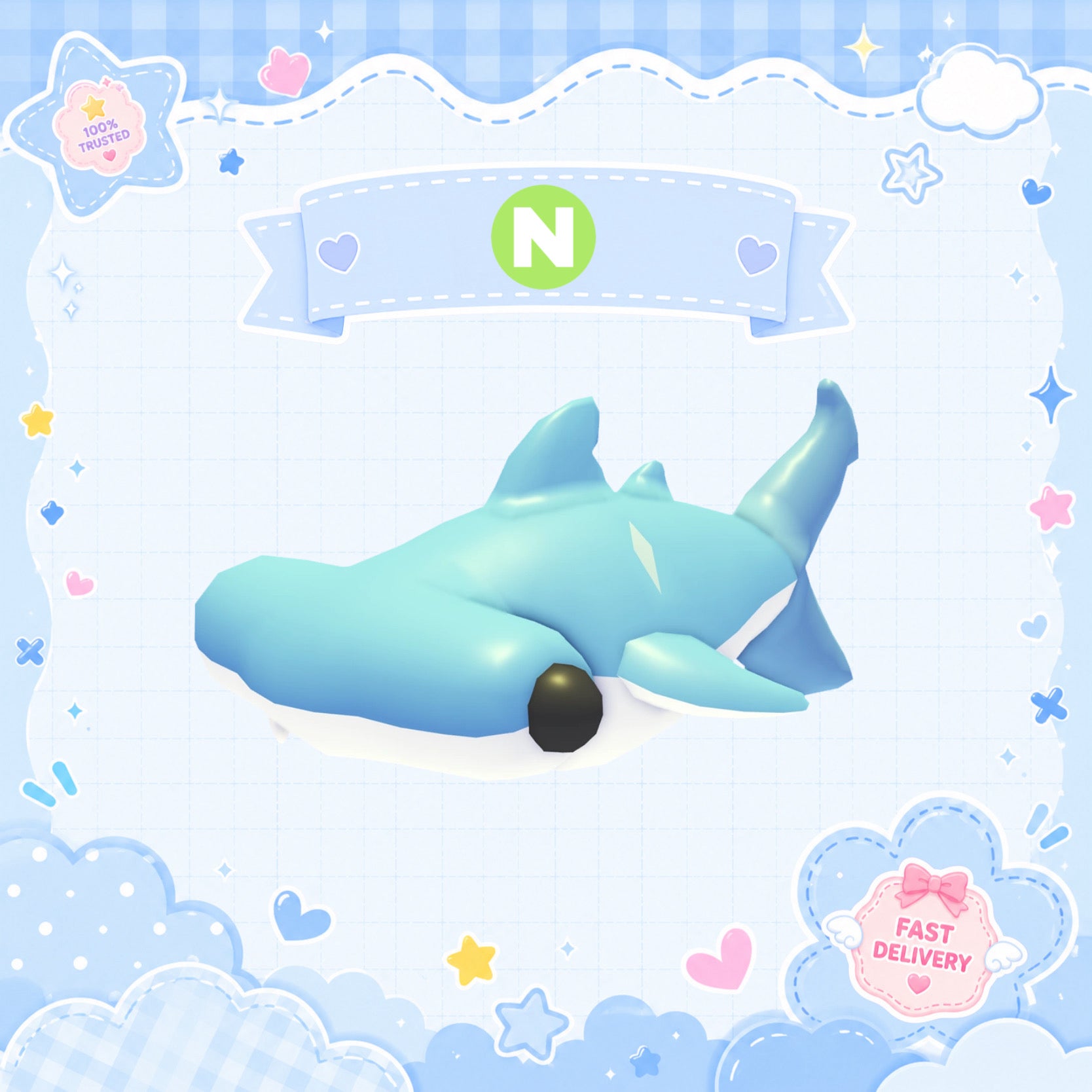 Hammerhead Shark - Neon